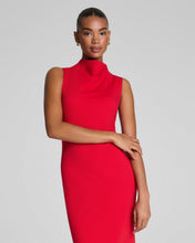 Sleeveless T-Neck Midi Dress