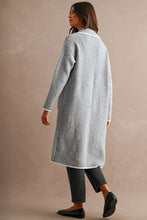 Grey Knit Midi Cardigan