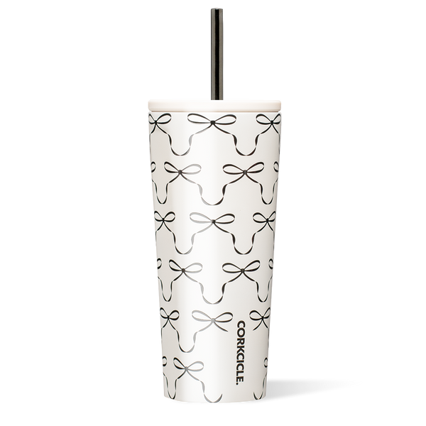 Cold Cup-24oz-Black Bows