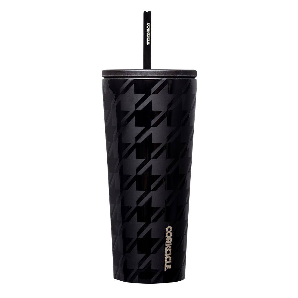 COLD CUP 24OZ- ONYX HOUNDSTOOTH