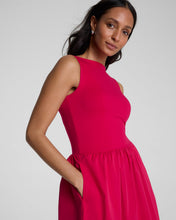 Jersey High Neck Midi Dress