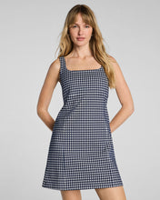Ponte Jacquard Square Neck Mini Dress