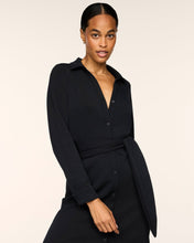 Airessentials Tie Waist Midi Shirt Dress