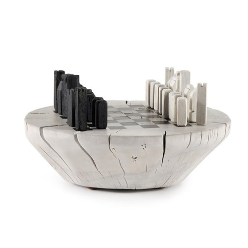 MODERN CHESS SET- IVORY