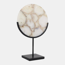 Agate Disc On Stand Sculpture