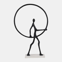 Man with Ring On Marble Base Sculpture