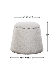GUMDROP OTTOMAN-WHITE