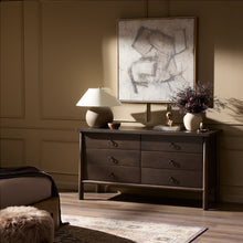 Freddie 6 Drawer Dresser-Brown