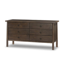 Freddie 6 Drawer Dresser-Brown