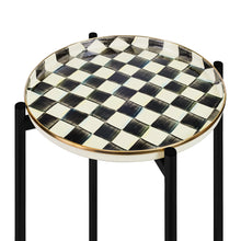 Courtly Check Enamel 2 Tier Cocktail Table