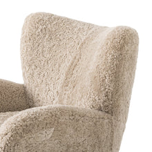 Amelie Chair-Beige Shearling