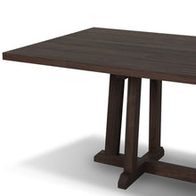 Indie Outdoor Dining Table-Stained Saddle Brown