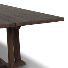 Indie Outdoor Dining Table-Stained Saddle Brown