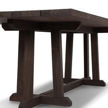 Indie Outdoor Dining Table-Stained Saddle Brown