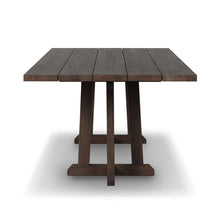 Indie Outdoor Dining Table-Stained Saddle Brown