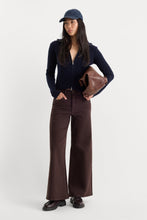 Good Waist Espresso Palazzo Ankle Jean
