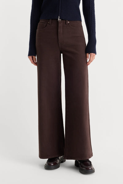 Good Waist Espresso Palazzo Ankle Jean