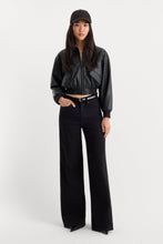 Soft Tech Good Waist Black Palazzo Jean