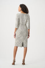 Plaid Jacquard Belted Sheath Dress