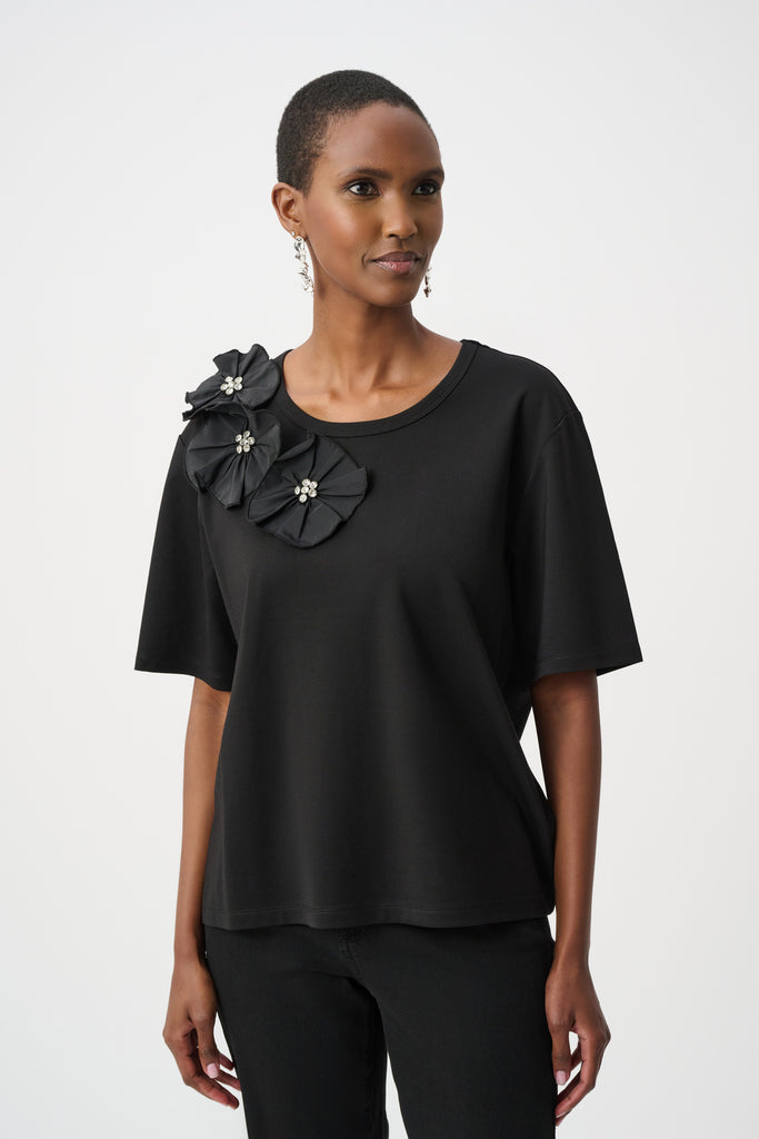 Flower Detail T-Shirt