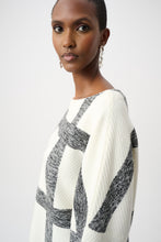 Plaid Boat Neck Sweater