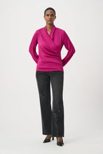 Satin Faux Wrap Top