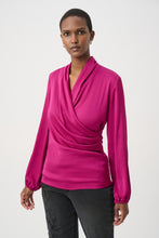 Satin Faux Wrap Top
