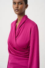Satin Faux Wrap Top