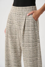 Plaid Boucle Wide Leg Pant
