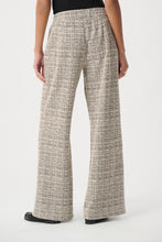 Plaid Boucle Wide Leg Pant