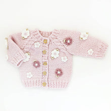 Blush Flower Cardigan 12-18M