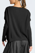 WAFFLE BASIC SWEATER