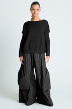 WAFFLE BASIC SWEATER