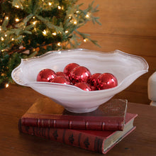 Glass Alabaster Wave Large Bowl