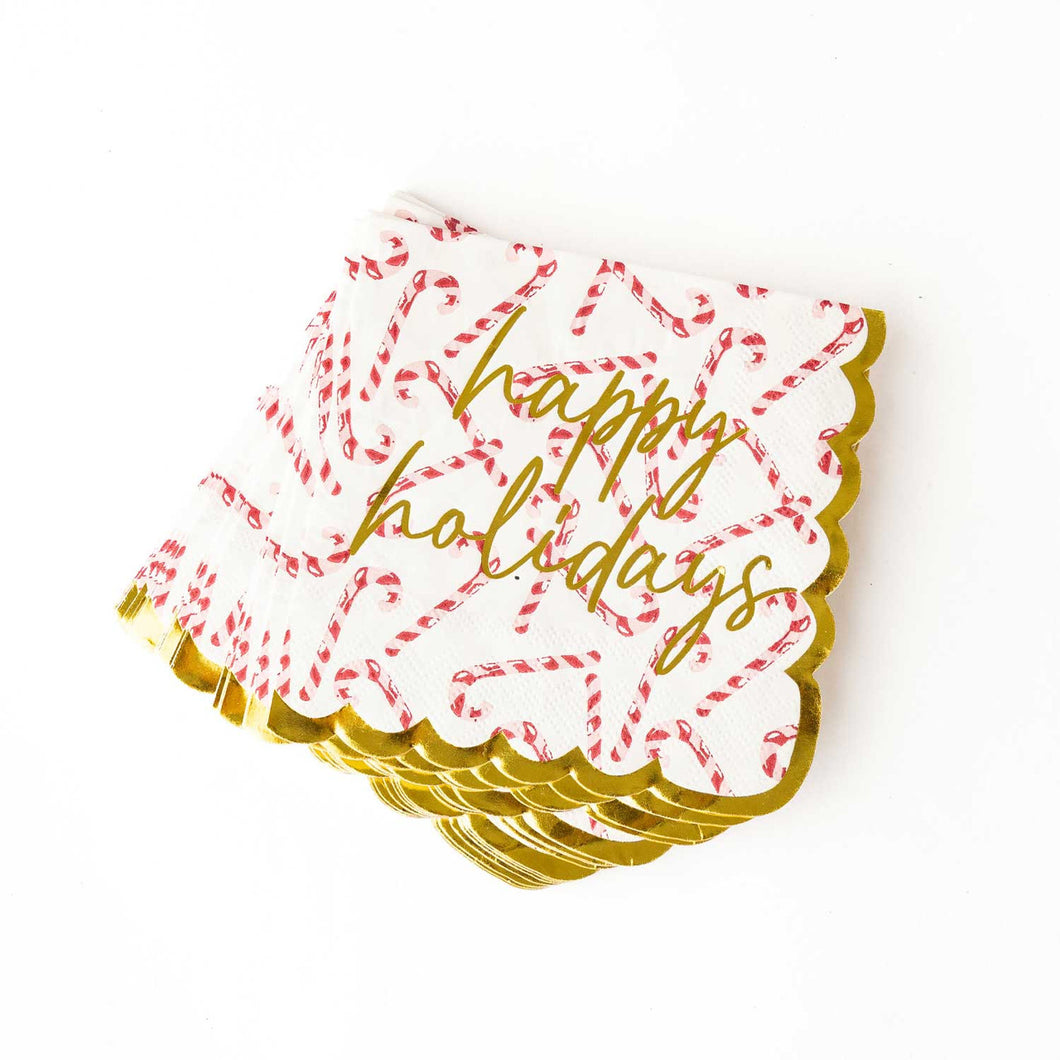 Candy Cane Napkins