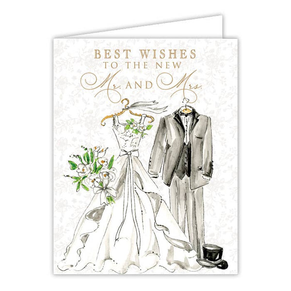 BEST WISHES TO THE NEW MR. AND MRS CARD