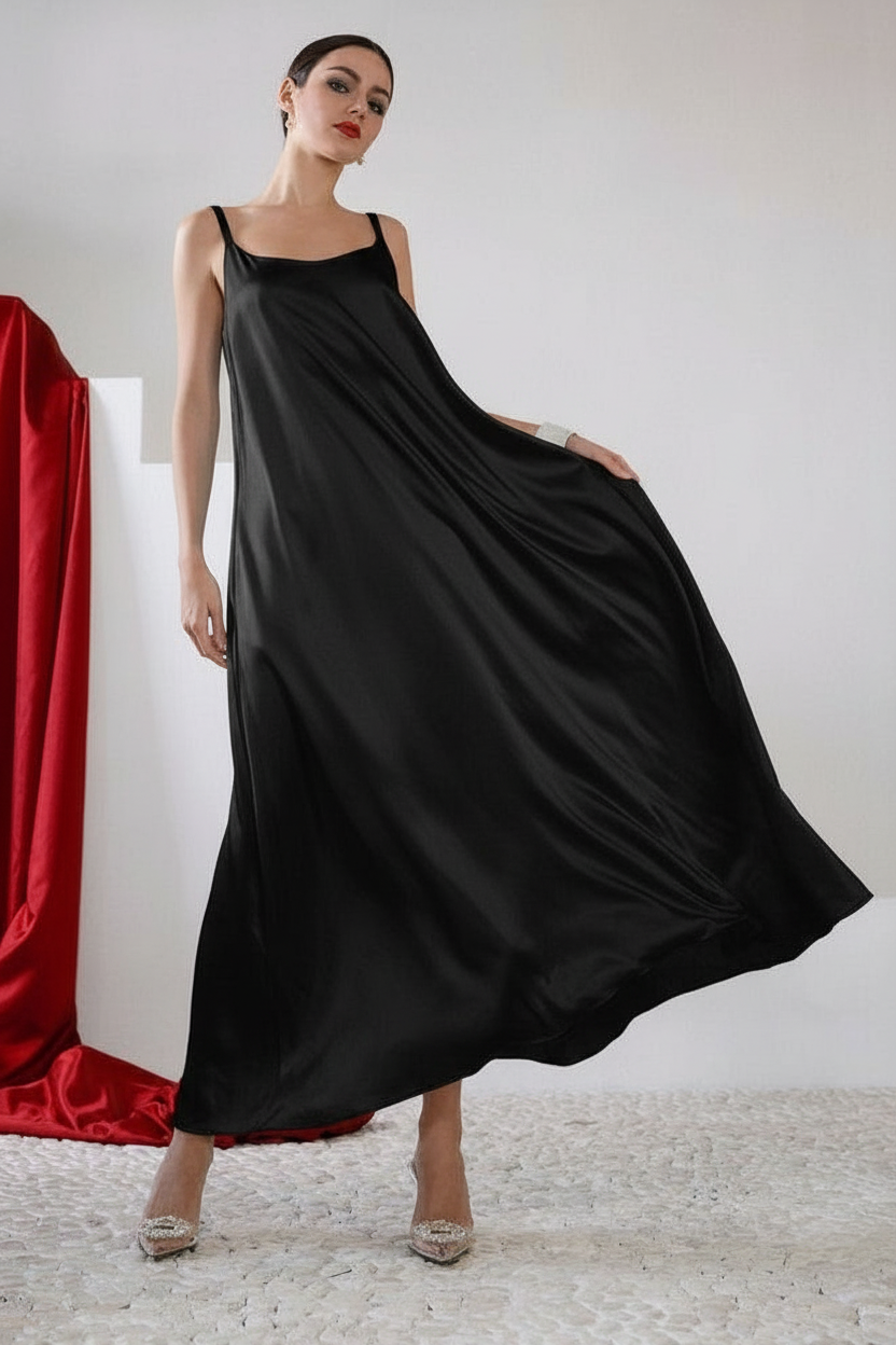 Sateen Slip Dress