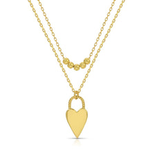 Layered Gold Heart Necklace