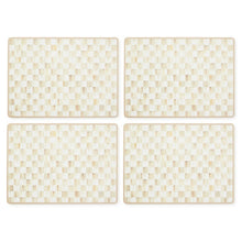 Mocha Check Cork Back Placemats, Set of 4