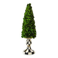 Courtly Check Medium Pedestal Boxwood Tree