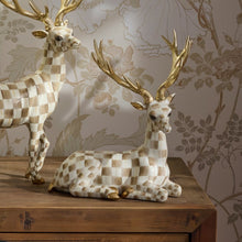 Mocha Check Resting Deer