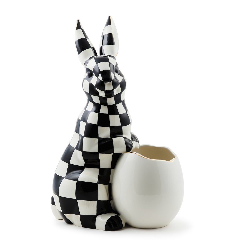 White Rabbit Ceramic Large Bunny Vase