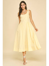 A-Line Poplin Midi Dress