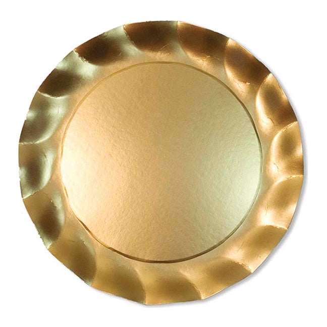 WAVY CHARGER 8PK- SATIN GOLD