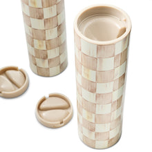 Mocha Check Electric Salt and Pepper Grinder