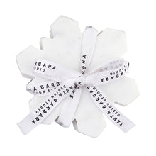 Snowflake Marble Coasters, Set of 4