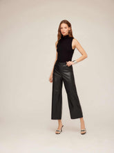 Faux Leather Cropped Pant