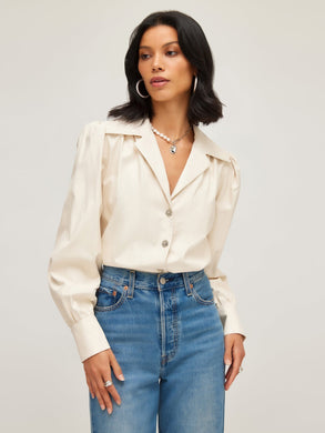 FAUX LEATHER TOP