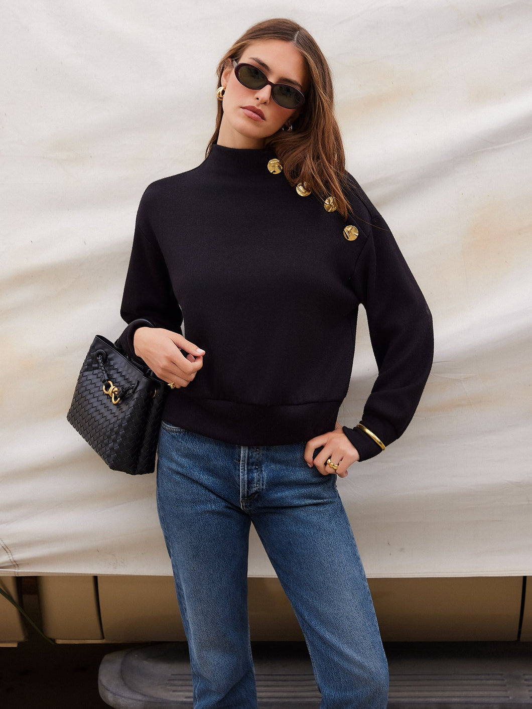Tessa Mock Neck Top