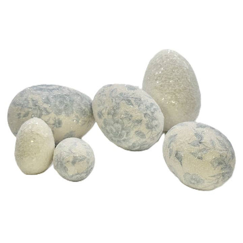 Deco Blue Rose Egg-Medium